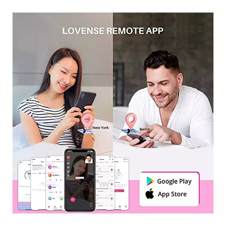 LOVENSE Ambi Mini Bullet Vibrator, Small and Discreet Powerful Stimulator with Long Distance Bluetooth Wireless Control, Hammer 