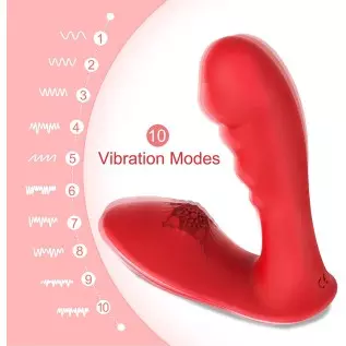 Clitoral Vibrator with 10 Vibration Modes, Tuitionua Wearable Panty Vibrators for G-Spot Clit Anal Stimulation, Stimulator Toy A Clitoral Vibrator with 10 Vibration Modes, Tuitionua Wearable Panty Vibrators for G-Spot Clit Anal Stimulation, Stimulator Toy A