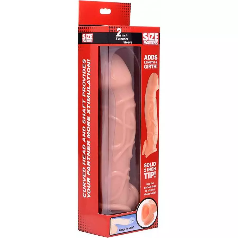 Size Matters 3 Inch Clear Extender Sleeve, 10.75" Length