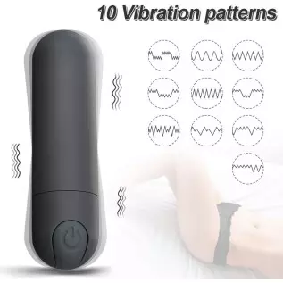 FST Bullet Vibrator Remote Control, 10 Powerful Modes G Spot Clitoris Stimulator for Travel Waterproof Quiet Mini Vaginal Massag
