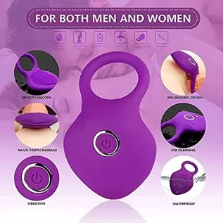 KHDAIEQ Pennis Rings for Men Erection Sex,10-Speed Penis Ring Vibrator Silicone Waterproof Rechargeable Vibrant Sex Toys for Men
