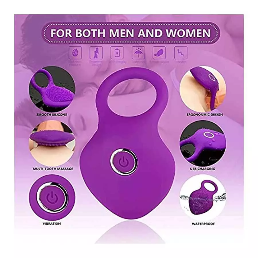 KHDAIEQ Pennis Rings for Men Erection Sex,10-Speed Penis Ring Vibrator Silicone Waterproof Rechargeable Vibrant Sex Toys for Men