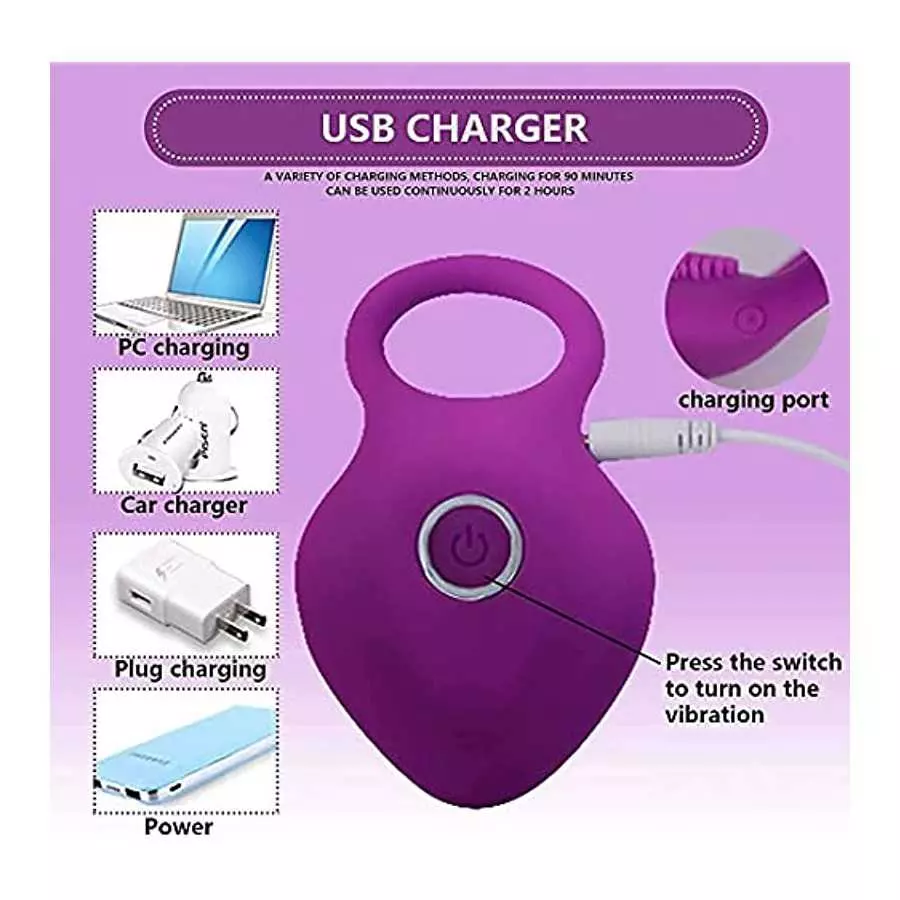 KHDAIEQ Pennis Rings for Men Erection Sex,10-Speed Penis Ring Vibrator Silicone Waterproof Rechargeable Vibrant Sex Toys for Men