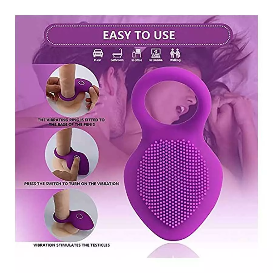 KHDAIEQ Pennis Rings for Men Erection Sex,10-Speed Penis Ring Vibrator Silicone Waterproof Rechargeable Vibrant Sex Toys for Men