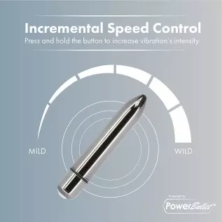 Pure Love 3.7 Inch Vibrating Bullet Platinum Color, Waterproof with variable touch speed control, Adult Sex Toy, Metallic Grey V Pure Love 3.7 Inch Vibrating Bullet Platinum Color, Waterproof with variable touch speed control, Adult Sex Toy, Metallic Grey V