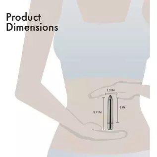 Pure Love 3.7 Inch Vibrating Bullet Platinum Color, Waterproof with variable touch speed control, Adult Sex Toy, Metallic Grey V Pure Love 3.7 Inch Vibrating Bullet Platinum Color, Waterproof with variable touch speed control, Adult Sex Toy, Metallic Grey V