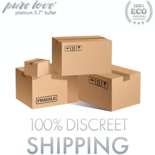 Pure Love 3.7 Inch Vibrating Bullet Platinum Color, Waterproof with variable touch speed control, Adult Sex Toy, Metallic Grey V Pure Love 3.7 Inch Vibrating Bullet Platinum Color, Waterproof with variable touch speed control, Adult Sex Toy, Metallic Grey V