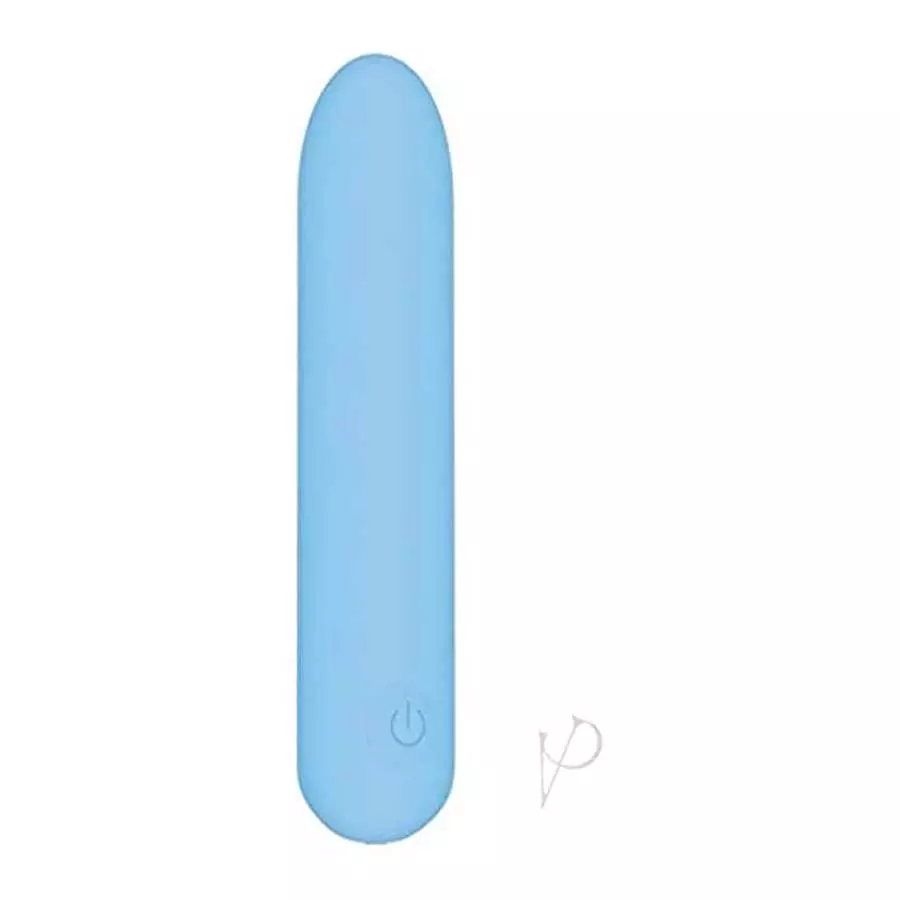 Adam & Eve Eve's Silky Sensations Silicone Rechargeable Bullet - Blue