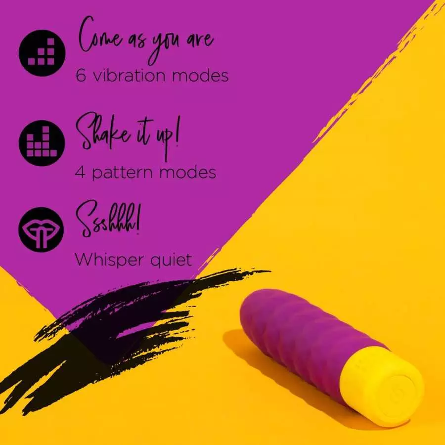 ROMP Beat Mini Bullet Vibrator 6 Intensity Levels Powerful Vibrating Clitoris Stimulation Sex Toy for Women