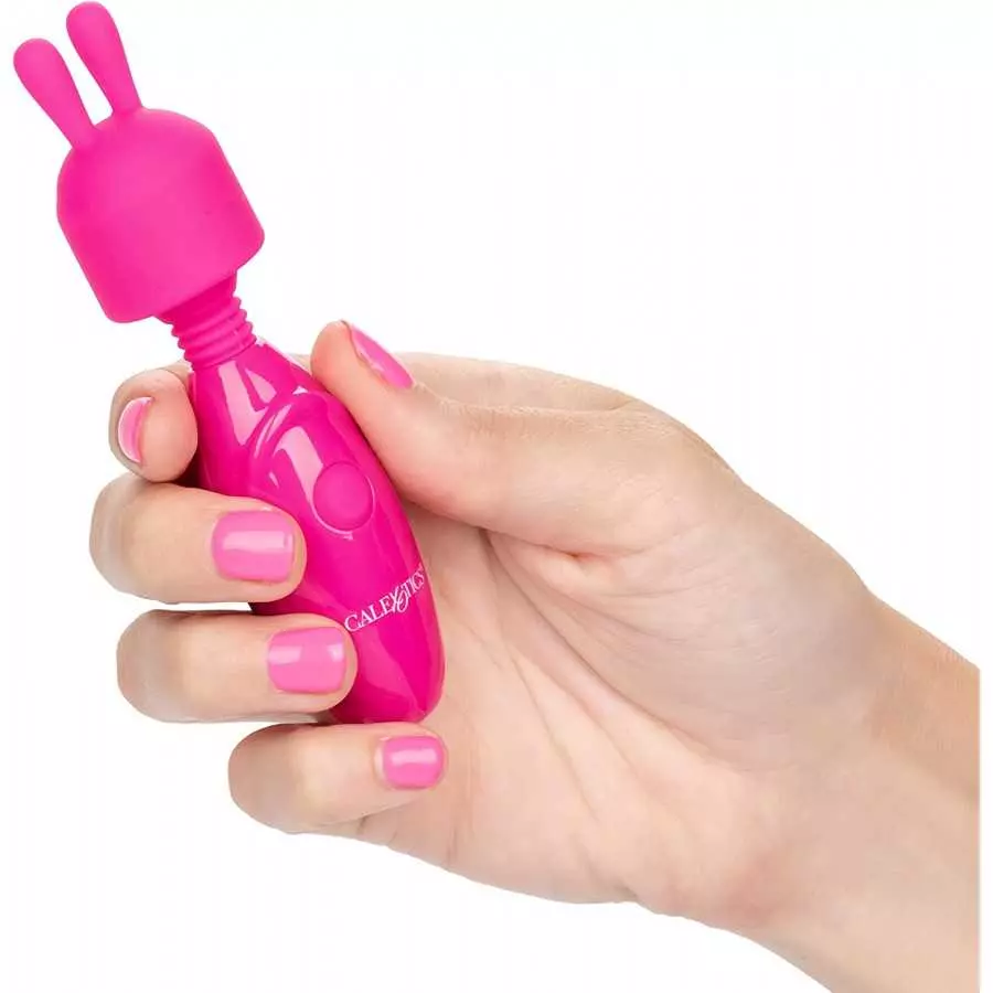 CalExotics Tiny Teasers Bunny - Waterproof Bullet Vibrator with Removable Rabbit Tip - Adult Pocket Vibrator Toys for Couples - 