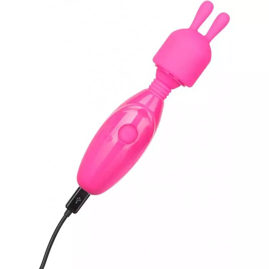 CalExotics Tiny Teasers Bunny - Waterproof Bullet Vibrator with Removable Rabbit Tip - Adult Pocket Vibrator Toys for Couples - 