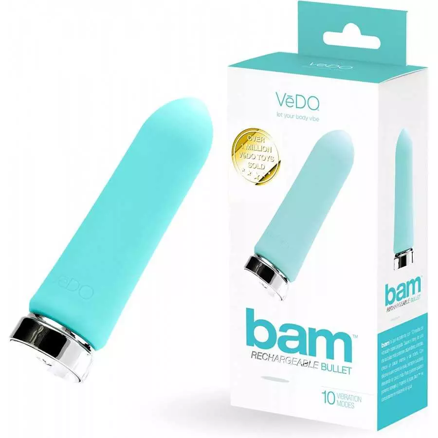 VeDO BAM Rechargeable Bullet Vibe, Into You Indigo