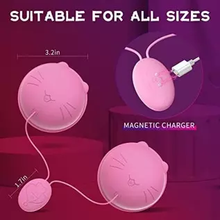 Nipple Toy Vibrator, Vibrating Nipple Clamps Sucking Stimulator Massager with 10 Powerful Vibration,Rechargeable Adult Sex Toys Nipple Toy Vibrator, Vibrating Nipple Clamps Sucking Stimulator Massager with 10 Powerful Vibration,Rechargeable Adult Sex Toys