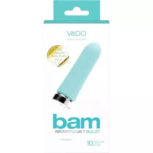 VeDO BAM Rechargeable Bullet Vibe, Into You Indigo VeDO BAM Rechargeable Bullet Vibe, Into You Indigo