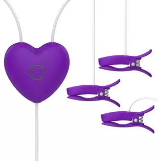 UTIMI Nipple Clamp Vibrators Clitoral Clamps Nipple Clip Clitoris Clamps with 3 Vibrations 7 Modes Adult Toys for Women