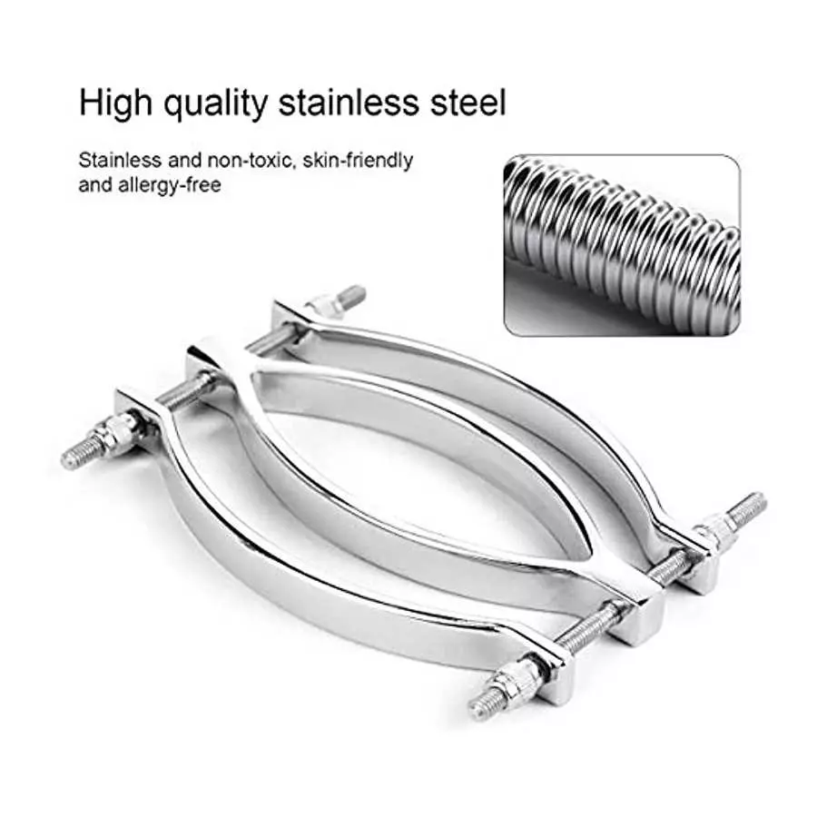 SEMOOX Stainless Steel Clitoral Clip Adjustable Pussy Clamp Sex Bondage Adult Torture Restraint Labia Clamps Slave Game Sm Eroti