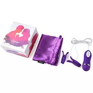 Utimi 10-Mode Nipple Clip Vibrating Breast Clamps Electric Nipple Stimulator with Remote Control