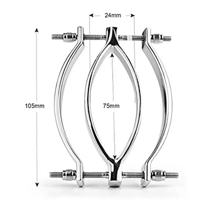 SEMOOX Stainless Steel Clitoral Clip Adjustable Pussy Clamp Sex Bondage Adult Torture Restraint Labia Clamps Slave Game Sm Eroti