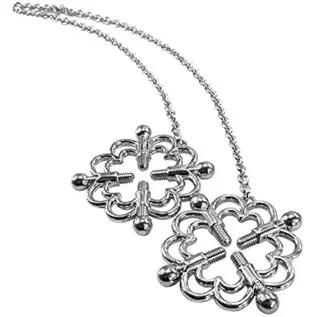 Nipple Clamps with Chains Stainless Steel Breast Clips Adjustable SM Adult Sex Toys for Female Nipple Clamps with Chains Stainless Steel Breast Clips Adjustable SM Adult Sex Toys for Female