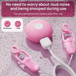 10-Mode Nipple Clip Vibrating Breast Clamps Electric Nipple Stimulator with Remote Control