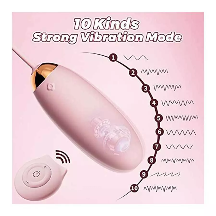 Bullet Vibrator 10 Vibration Modes, Small Bullet Vibrator with Remote Control to Stimulate Clitoris, g spot Bullet Vibrator Mass