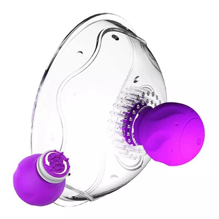 Wireless Nipple Massager,5.5" Diameter Bigger Version Vibrating Nipple Suckers with 360° Rotational Stimulation,10 Vibration Mod Wireless Nipple Massager,5.5" Diameter Bigger Version Vibrating Nipple Suckers with 360° Rotational Stimulation,10 Vibration Mod