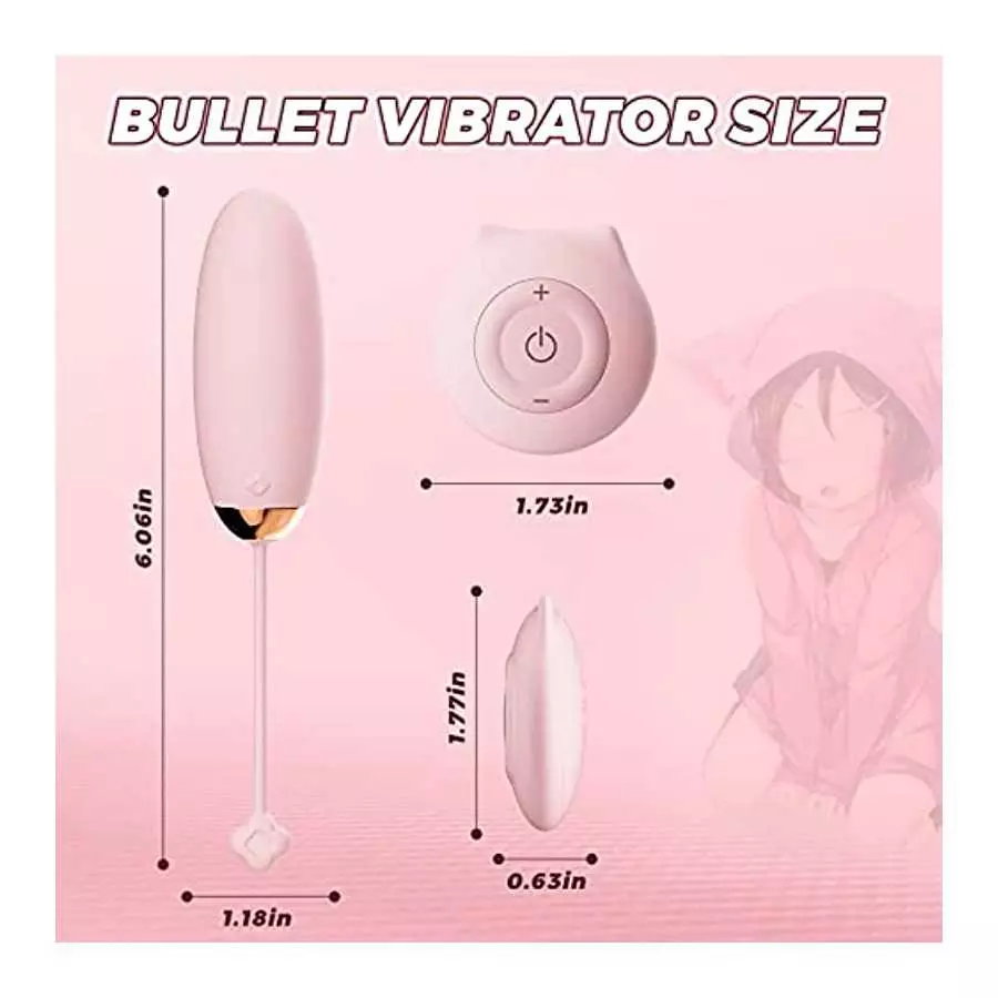 Bullet Vibrator 10 Vibration Modes, Small Bullet Vibrator with Remote Control to Stimulate Clitoris, g spot Bullet Vibrator Mass