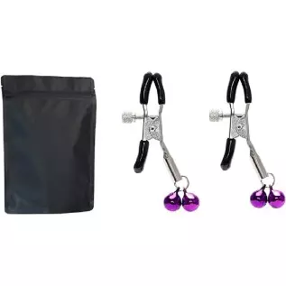 New 20301 Nipple Clips Clamps for Women,Adjustable Pressure Breast Clamps Stainless Steel Non Piercing Nipple Rings Decorative C