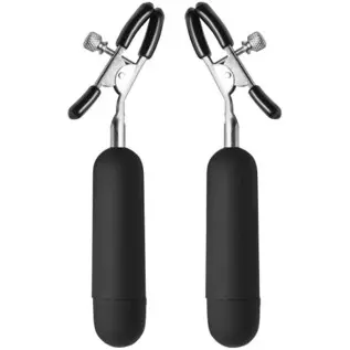 Master Series Dark Passion Vibrating Nipple Clamps