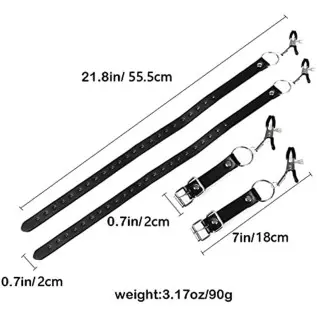 Nipple Clamps Silicone Clitoral Labia Spreader, SM Adult Sex Pleasure Clitoris Vagina Massager for Quick Orgasm Adjustable Women