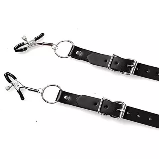 Nipple Clamps Silicone Clitoral Labia Spreader, SM Adult Sex Pleasure Clitoris Vagina Massager for Quick Orgasm Adjustable Women