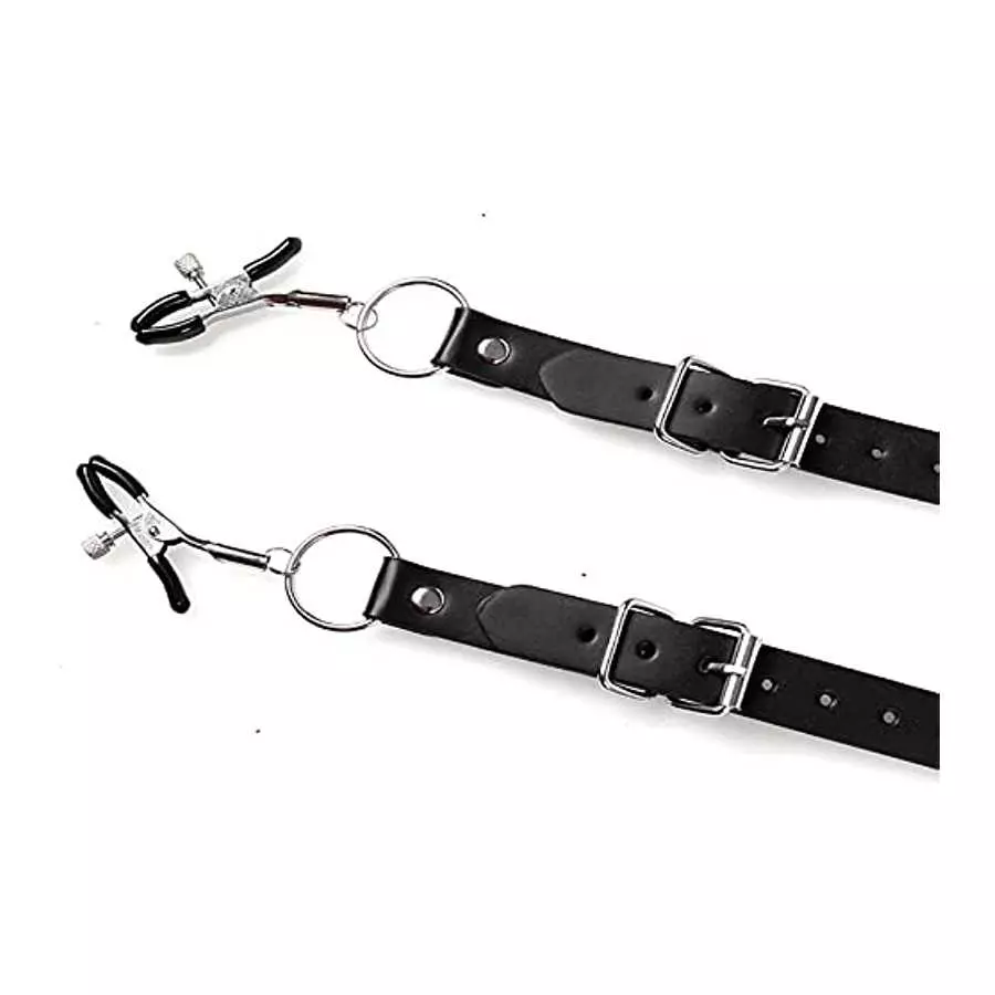 Nipple Clamps Silicone Clitoral Labia Spreader, SM Adult Sex Pleasure Clitoris Vagina Massager for Quick Orgasm Adjustable Women