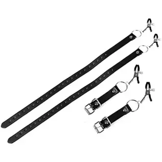 Nipple Clamps Silicone Clitoral Labia Spreader, SM Adult Sex Pleasure Clitoris Vagina Massager for Quick Orgasm Adjustable Women