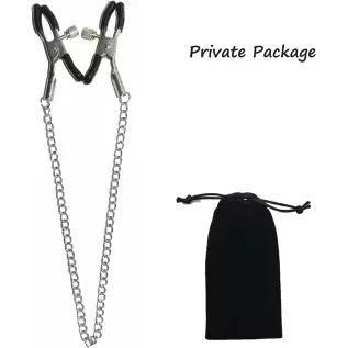 New 5836 Nipple Clips Clamps for Women/Men Adjustable Pressure Breast Clamps Stainless Steel Non Piercing Nipple Rings Decorativ New 5836 Nipple Clips Clamps for Women/Men Adjustable Pressure Breast Clamps Stainless Steel Non Piercing Nipple Rings Decorativ