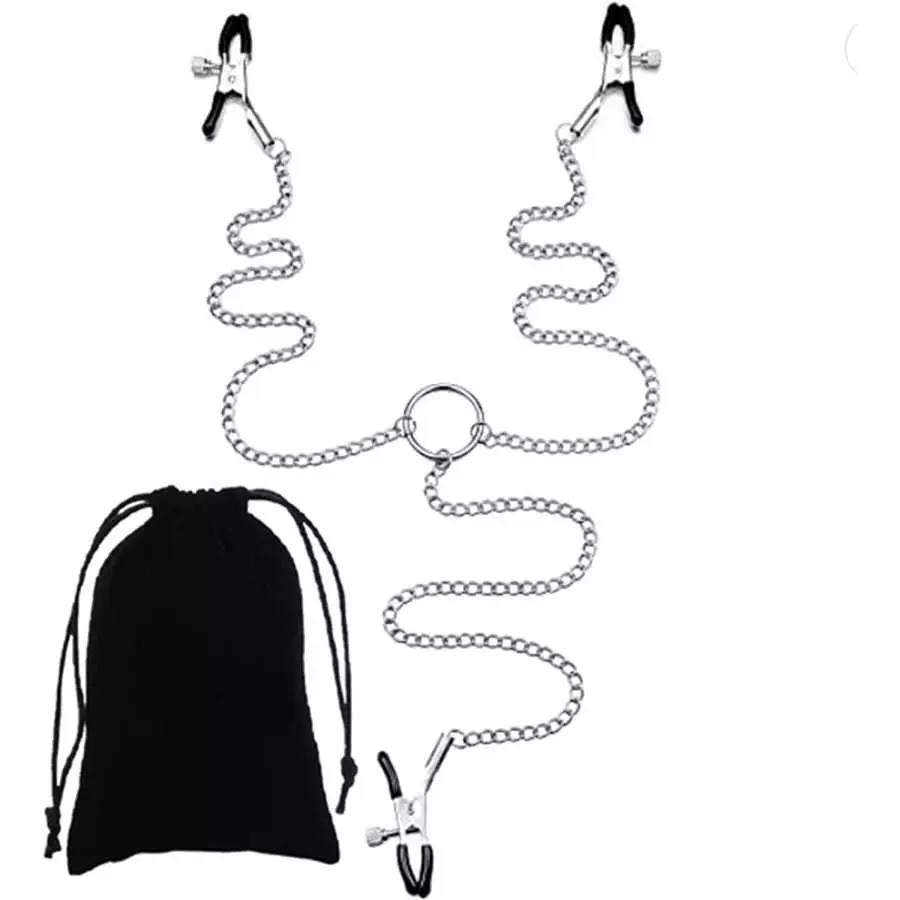 Adjustable Metal Nipple Clamps KUMQUAT Entertainment Clip for Women Non-Piercing Nipplerings Clip On Nipple Rings Decorative Cli