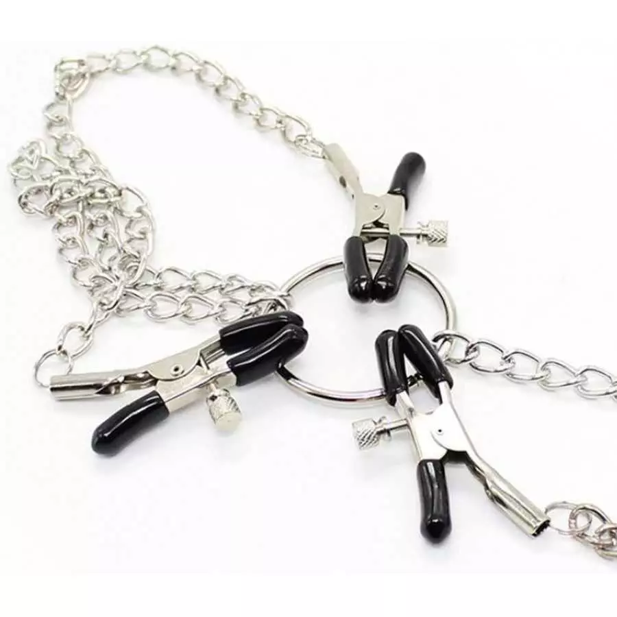 Adjustable Metal Nipple Clamps KUMQUAT Entertainment Clip for Women Non-Piercing Nipplerings Clip On Nipple Rings Decorative Cli