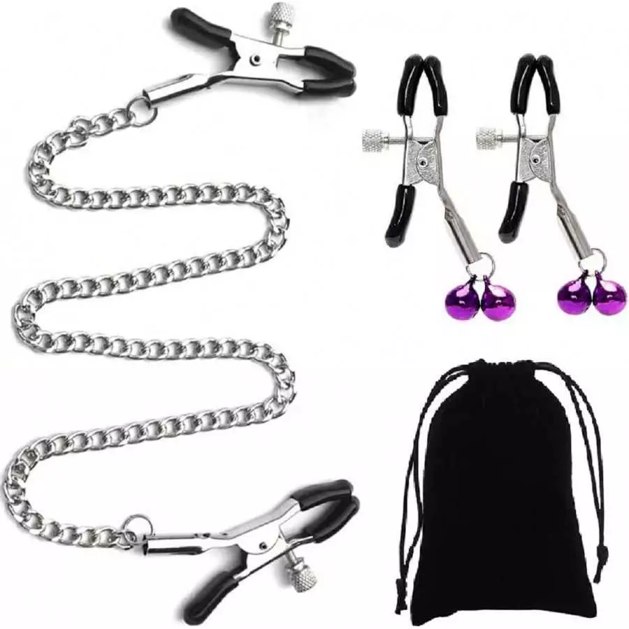 Adjustable Metal Nipple Clamps KUMQUAT Entertainment Clip for Women Non-Piercing Nipplerings Clip On Nipple Rings Decorative Cli