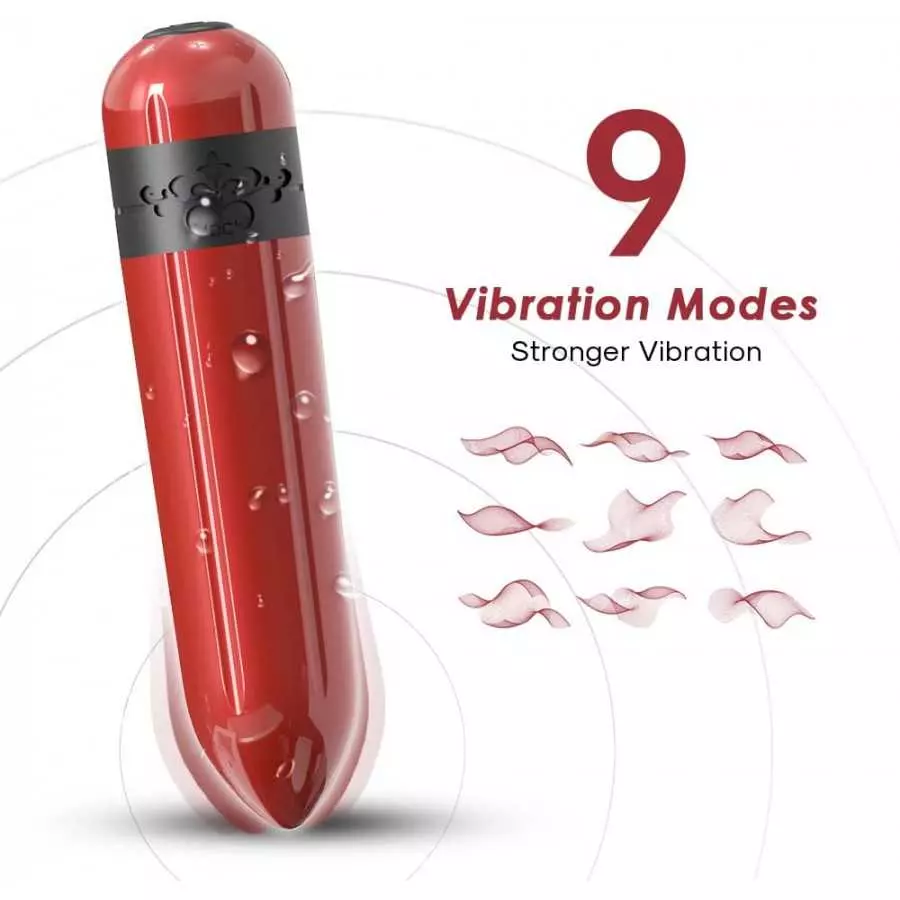 G-Spot Bullet Vibrator - Mini Dildo Nipple Clitoris Stimulator， USB Rechargeable Portable for Travel - 9 Modes USB Rechargeable 