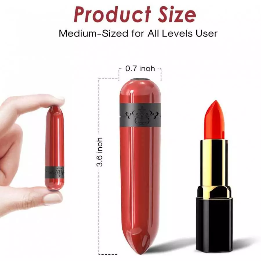 G-Spot Bullet Vibrator - Mini Dildo Nipple Clitoris Stimulator， USB Rechargeable Portable for Travel - 9 Modes USB Rechargeable 