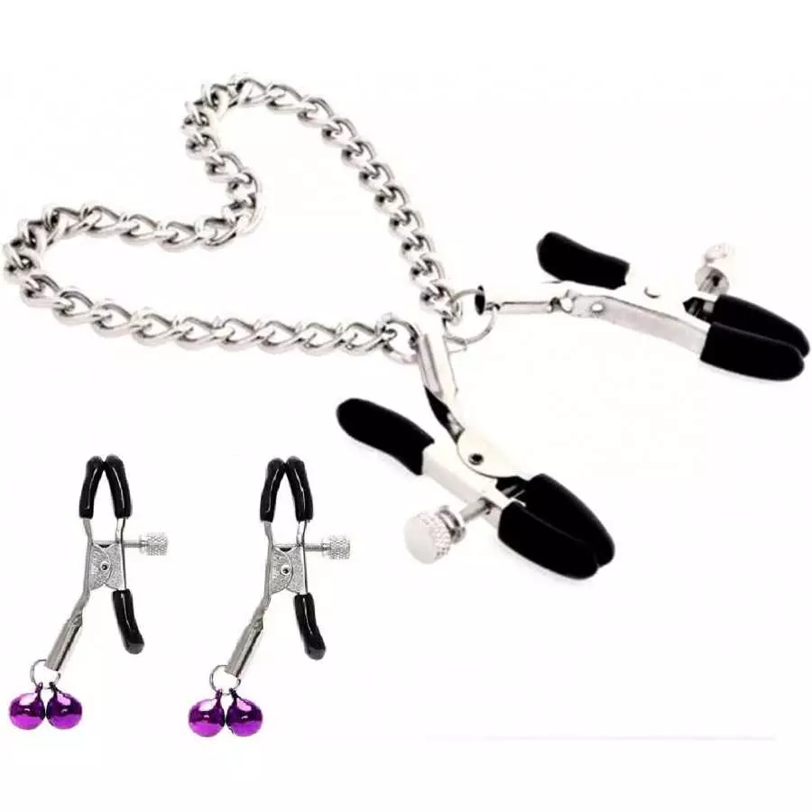 Adjustable Metal Nipple Clamps KUMQUAT Entertainment Clip for Women Non-Piercing Nipplerings Clip On Nipple Rings Decorative Cli