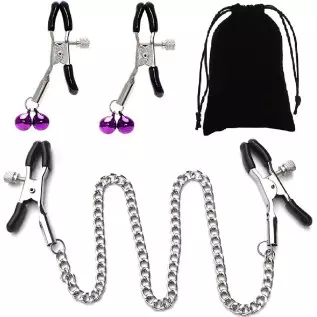 Adjustable Metal Nipple Clamps KUMQUAT Entertainment Clip for Women Non-Piercing Nipplerings Clip On Nipple Rings Decorative Cli Adjustable Metal Nipple Clamps KUMQUAT Entertainment Clip for Women Non-Piercing Nipplerings Clip On Nipple Rings Decorative Cli