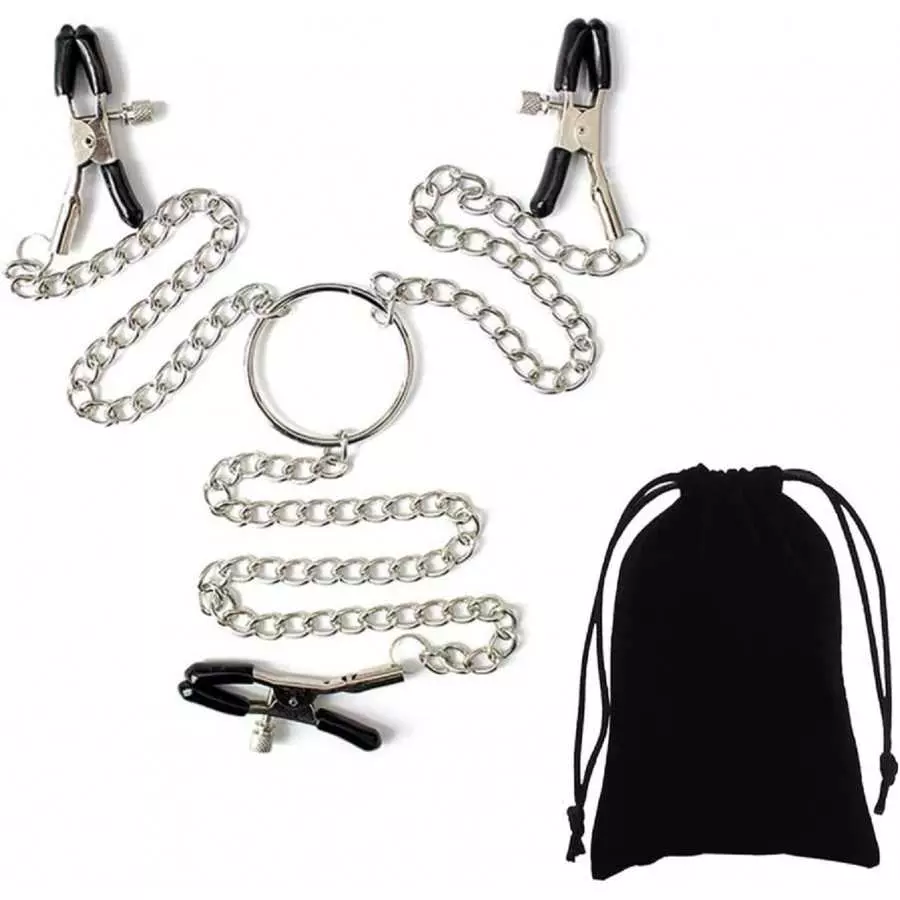 Adjustable Metal Nipple Clamps KUMQUAT Entertainment Clip for Women Non-Piercing Nipplerings Clip On Nipple Rings Decorative Cli