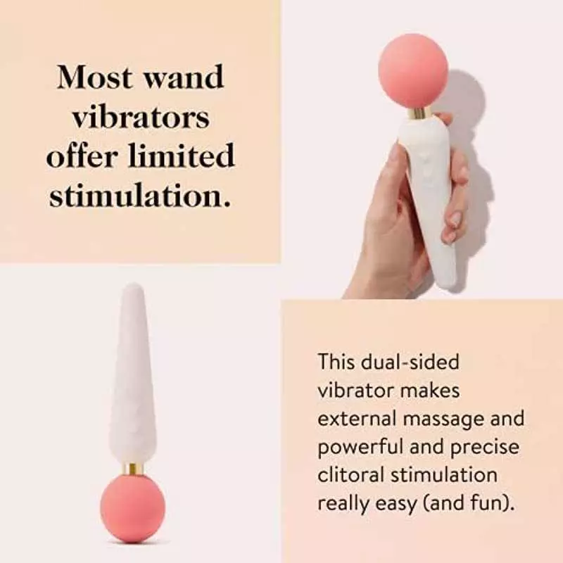 goop Double-Sided Personal Massager for Women | Rechargeable and Water-Resistant Massager for Muscle Aches & Tension Relief | 64