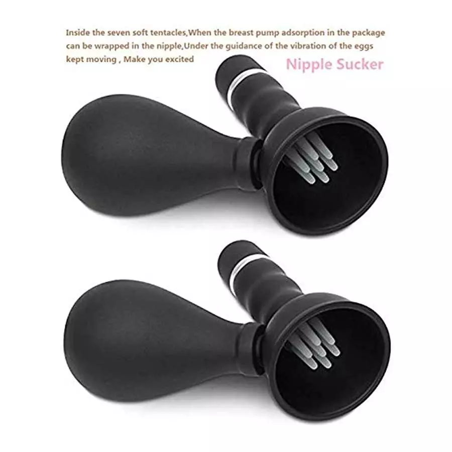 2Pcs Nipple Suckers Rotating Nipple Toy Nipple Enlarger Nipple Suckers for Pleasure Sexual Nipple Suckers for Men Nipple Sucker