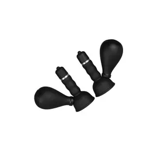 Sanyam Electric Vibrating Nipple Sucker Breast Massager Silicone Breast Pump for Women Pleasure Couple Funny 2 Pcs, Transparent,