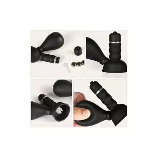 Sanyam Electric Vibrating Nipple Sucker Breast Massager Silicone Breast Pump for Women Pleasure Couple Funny 2 Pcs, Transparent,