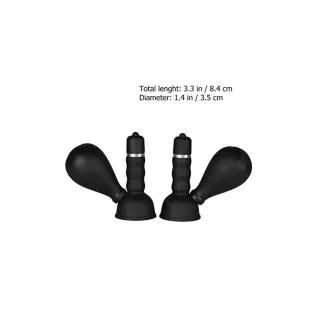 Sanyam Electric Vibrating Nipple Sucker Breast Massager Silicone Breast Pump for Women Pleasure Couple Funny 2 Pcs, Transparent,