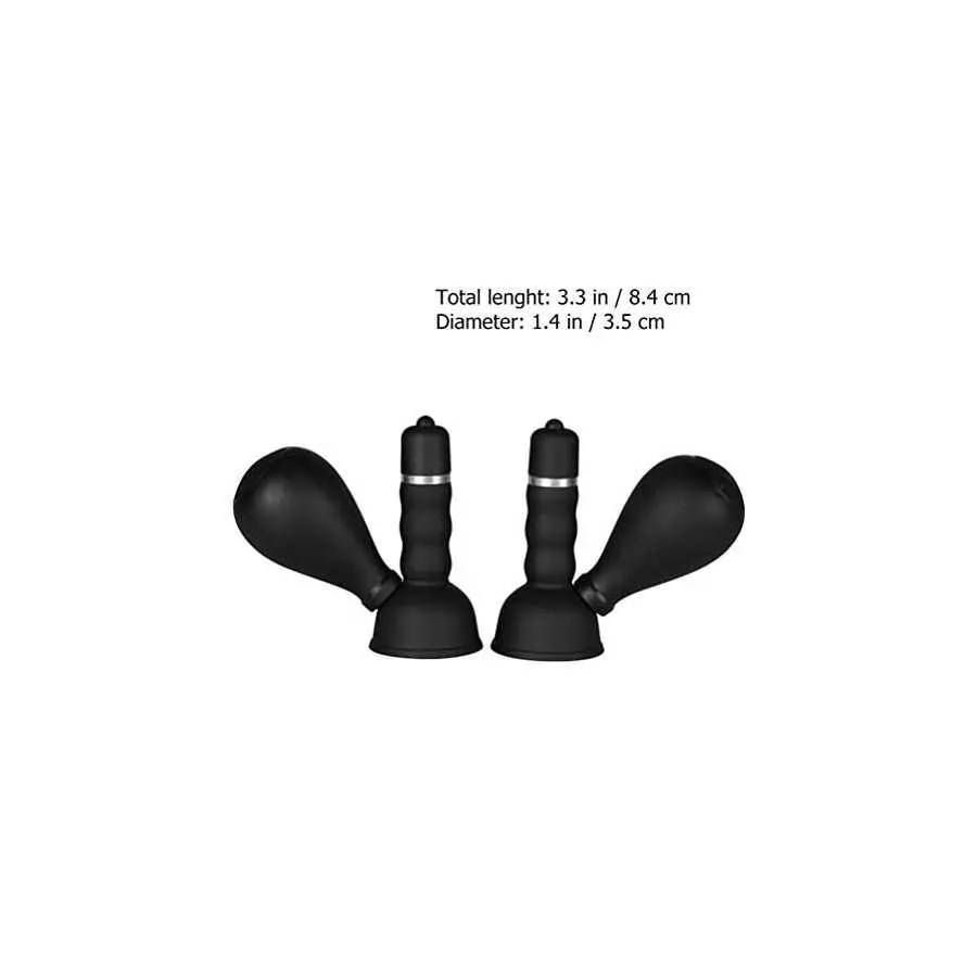 Sanyam Electric Vibrating Nipple Sucker Breast Massager Silicone Breast Pump for Women Pleasure Couple Funny 2 Pcs, Transparent,