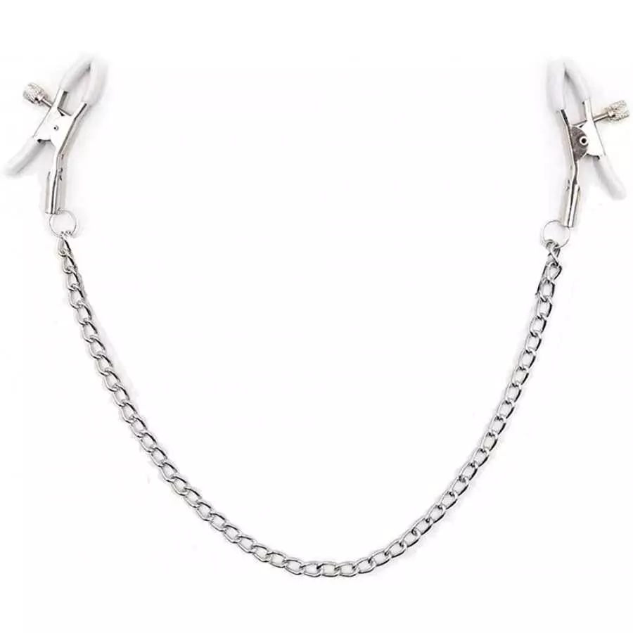 3 PCs Nipple Clamps with Chain & Bow-knot, Nipple Clamps Non Piercing, Nipple Clips for Women Pleasure Sex