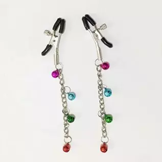 MPXOJII 3 Pcs Women Chain with Adjustable Breast Nipple Clamps with Metal Chain SM Flirting Toys Non Piercing Nipple Rings for W MPXOJII 3 Pcs Women Chain with Adjustable Breast Nipple Clamps with Metal Chain SM Flirting Toys Non Piercing Nipple Rings for W